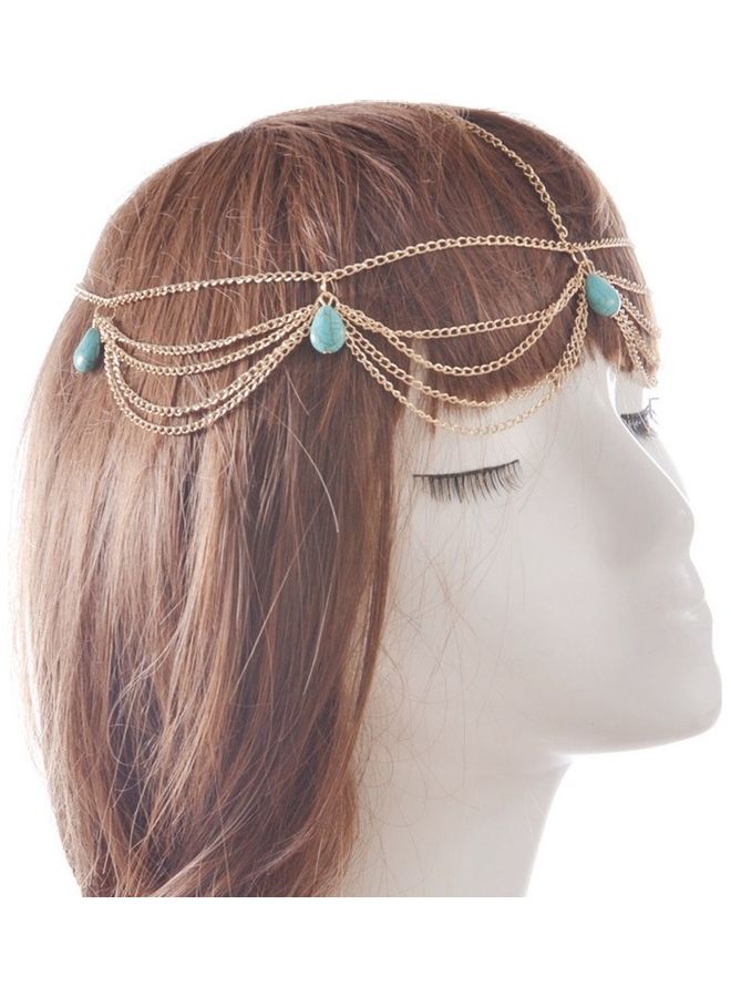 JOLLY Bohemian Turquoise Tassel Headband  - Image 5