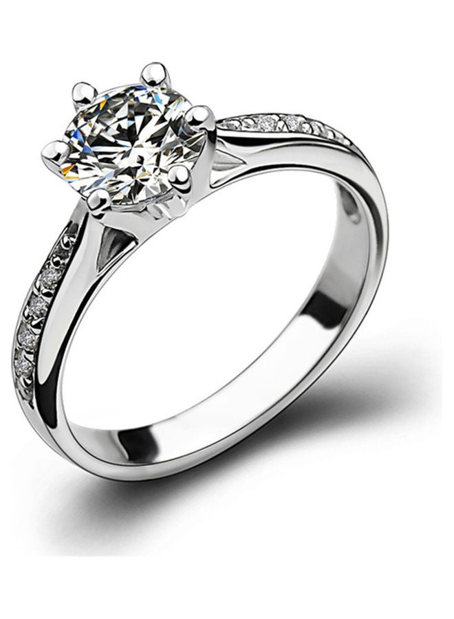WLFF Crystal Zircon Diamond Ring - Image 1