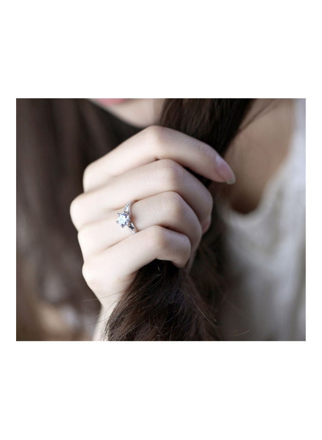 WLFF Crystal Zircon Diamond Ring - Image 5