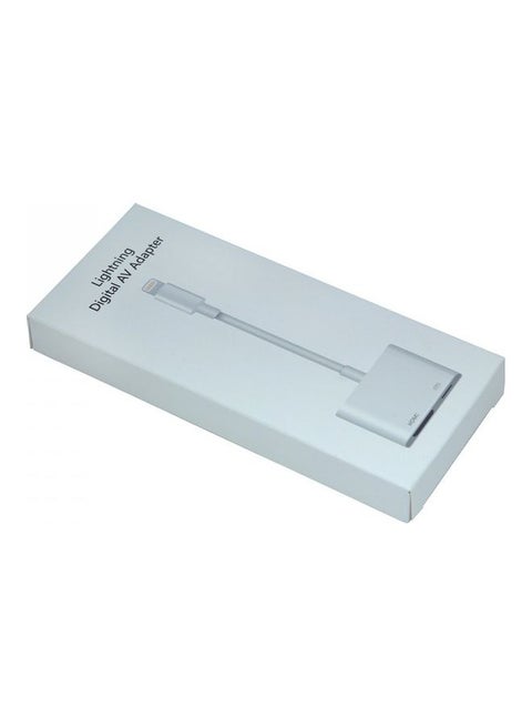 Lightning Digital AV To HDMI Adapter White