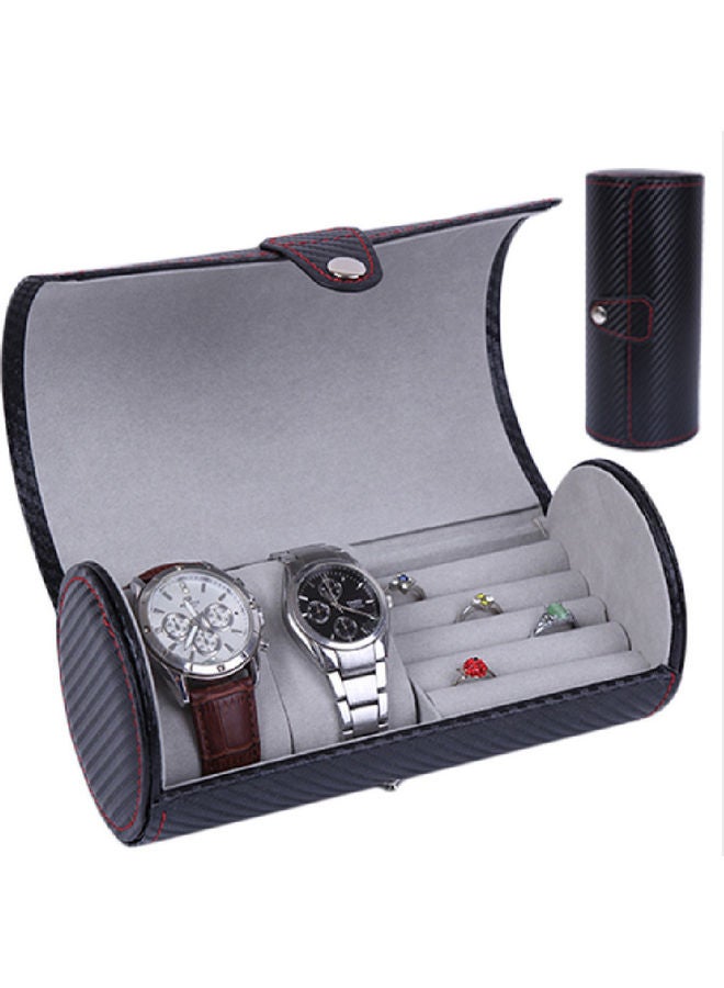 Lucky - Spot Cylinder Box Cylindrical Pu Watch Box Ring - Image 1