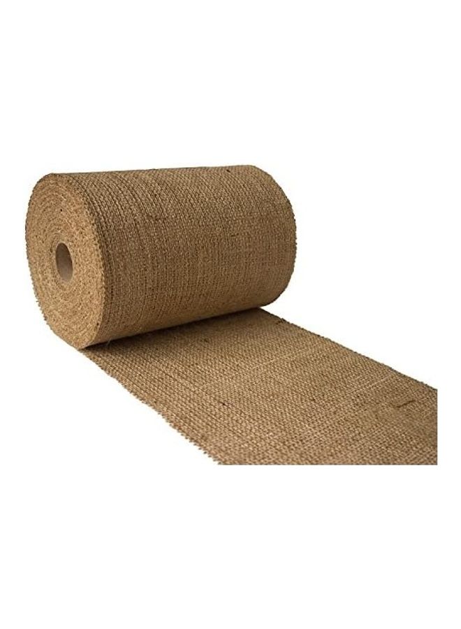 Jute Burlap Roll Brown