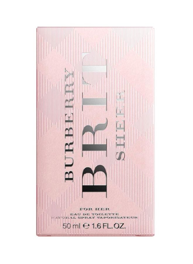 BURBERRY Brit Sheer EDT 50ml  - Image 3