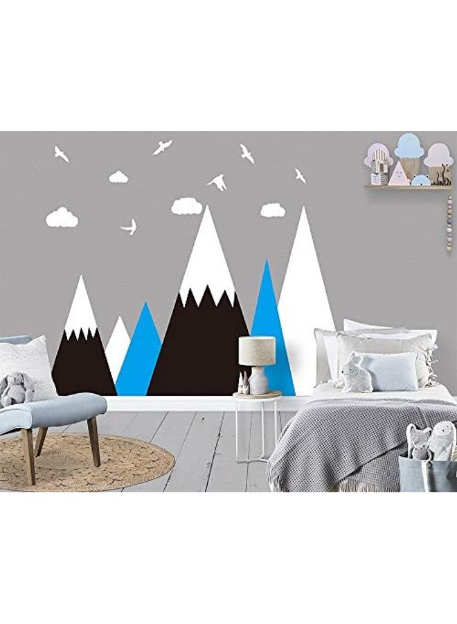 Mountains Themed Wall Sticker Set Multicolour