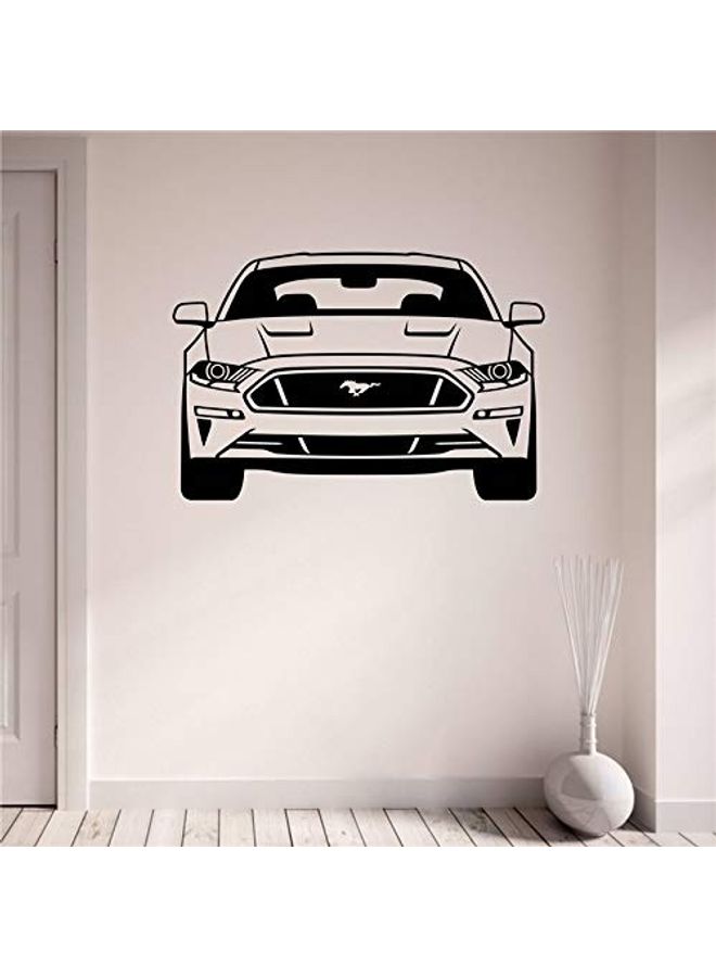 ملصق جداري بتصميم سيارة موستانج ماسل أسود