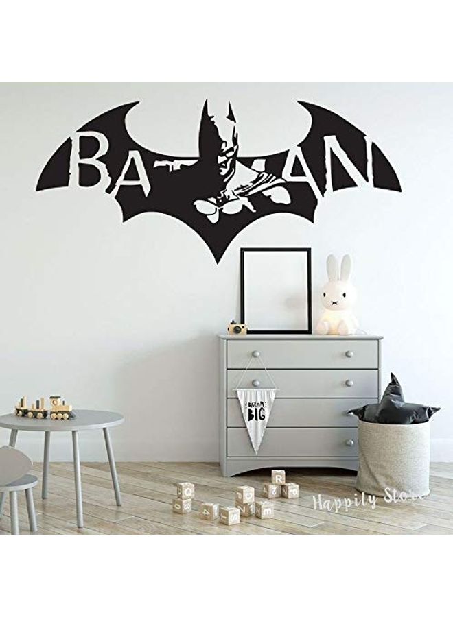 Batman Themed Wall Sticker Black