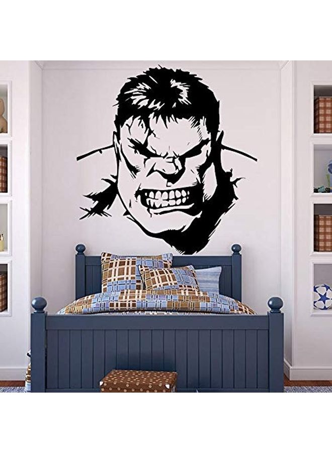 Hulk Themed Wall Sticker Black