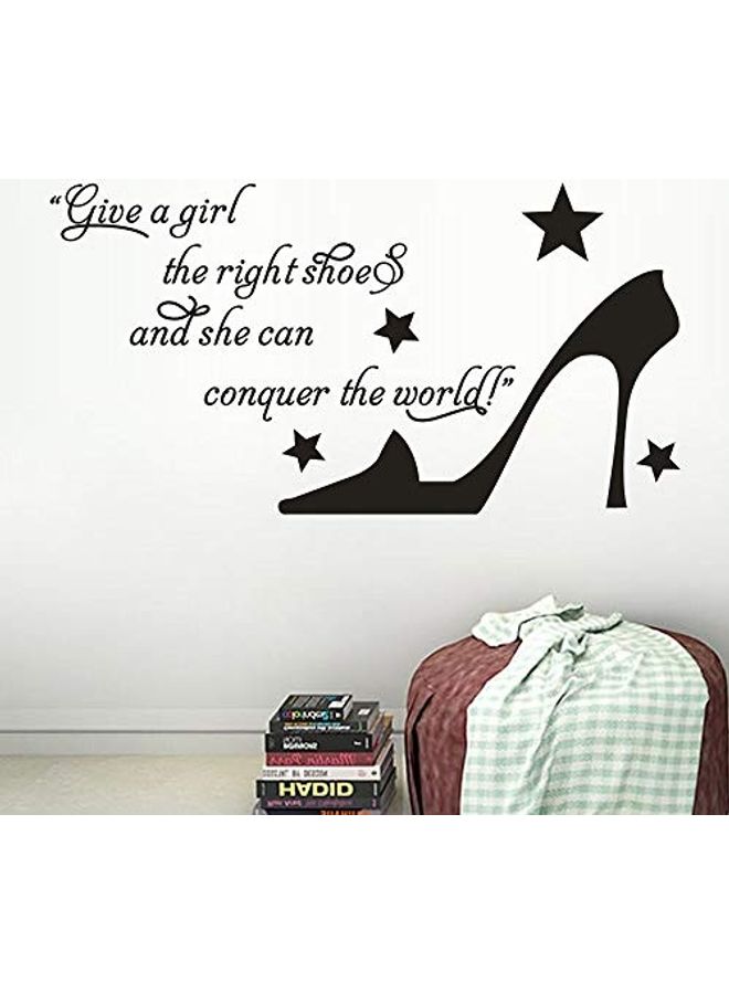Give A Girl Wall Sticker Black 60x5x5cm