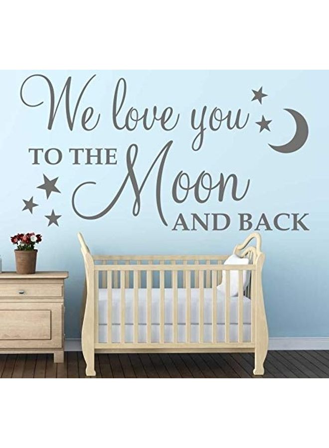 Quotes Themed Wall Sticker Set Grey