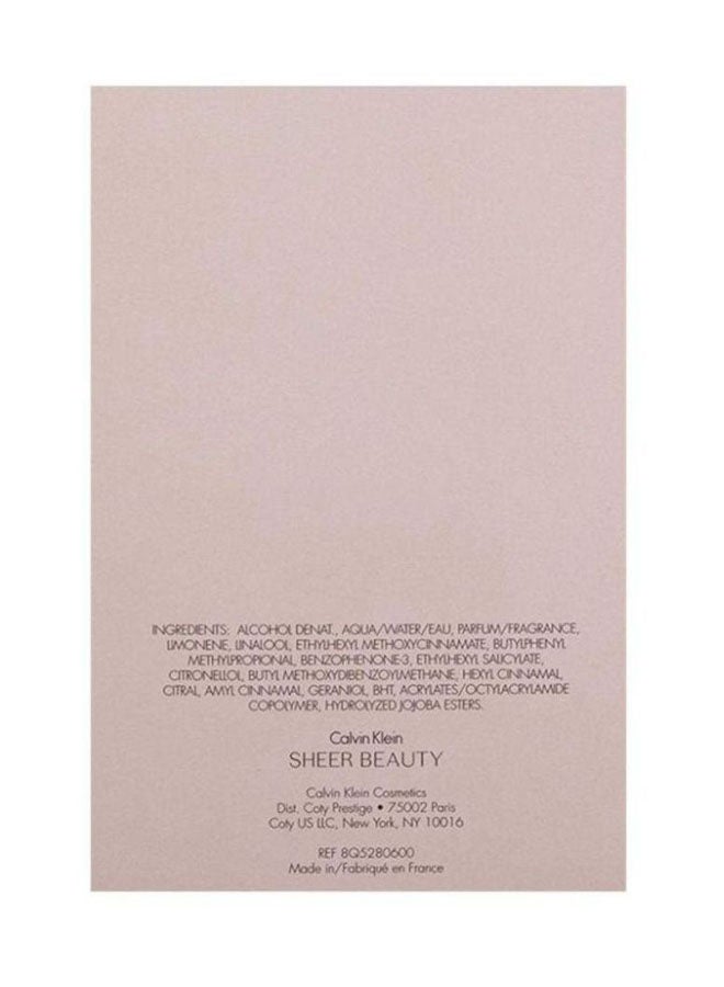 CALVIN KLEIN - Sheer Beauty EDT 100ml - Image 1