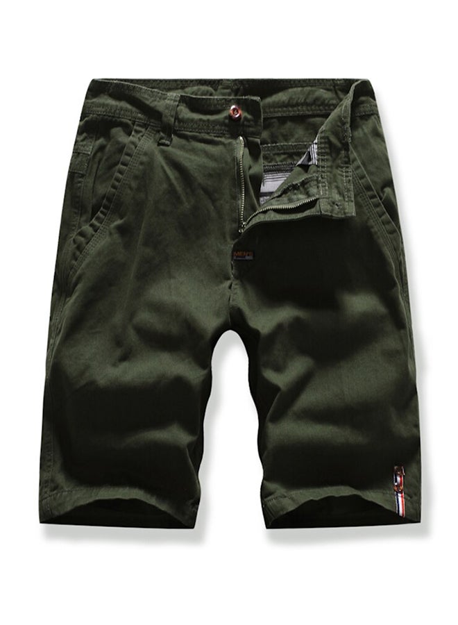 Solid Color All Match Short Dark Green