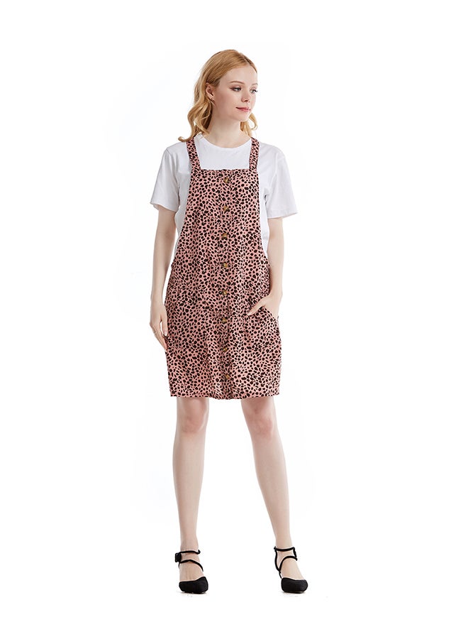 Hanyimidoo Women's Strapless Skirt Pink/Black  - Image 4