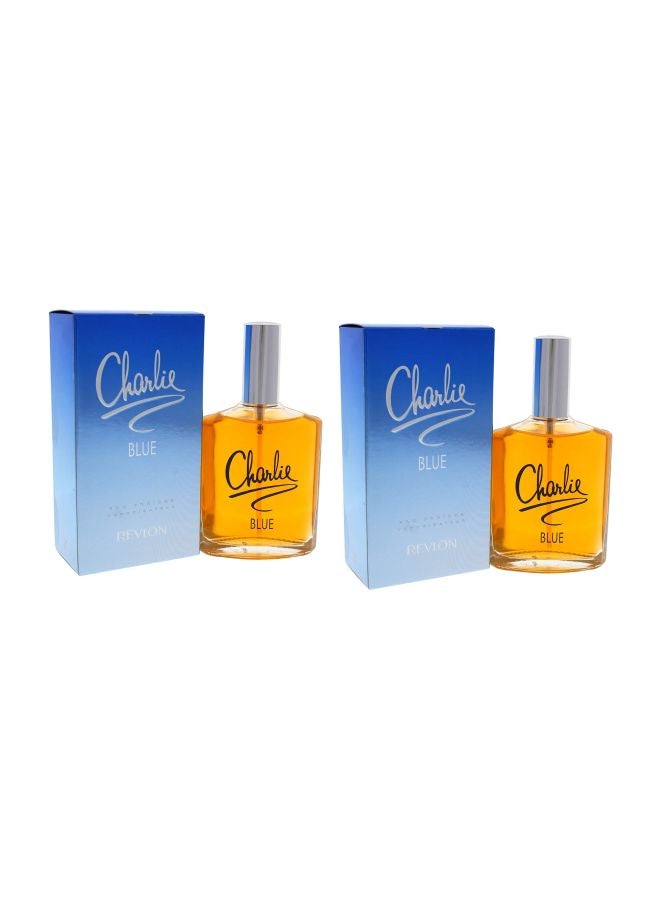 Revlon Set Of 2 Charlie Blue EDT 2x100ml  - Image 2