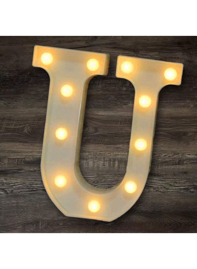 Vitacelli U Letter LED Light White - Image 1