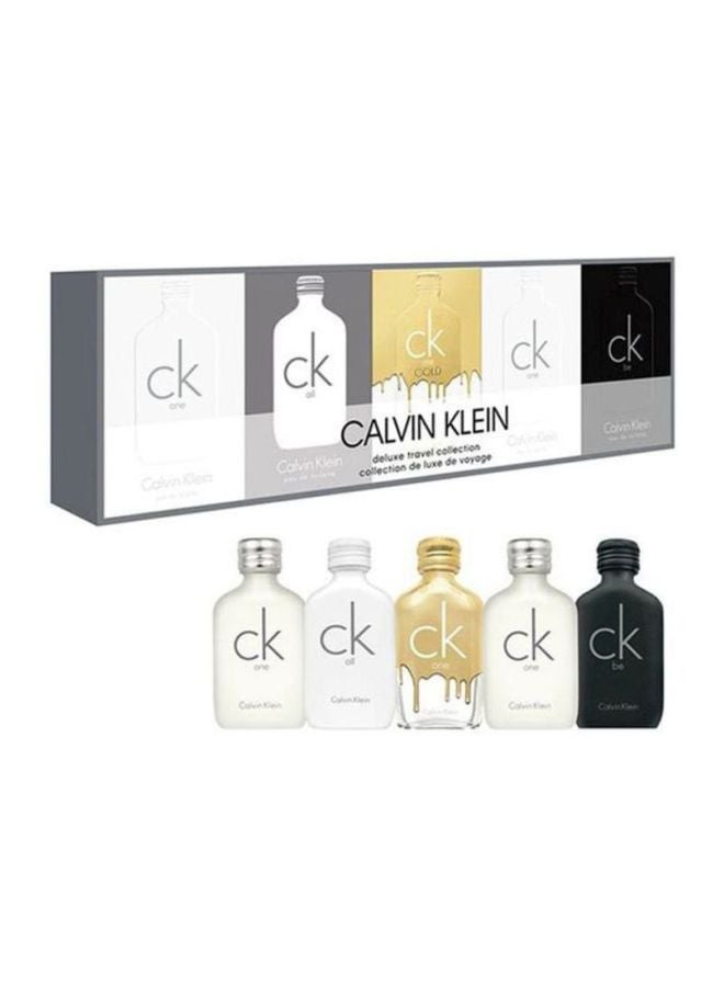 كالفن كلاين - طقم ديلوكس ترافيل كوليكشن مكون من 5 قطع من CK One EDT 10 Ml, All EDT 10 Ml, One Gold EDT 10 Ml, One EDP 10 Ml, Be EDT 10ملليلتر - Image 1