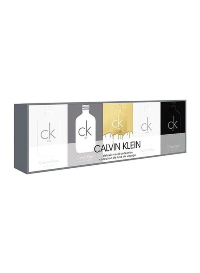 كالفن كلاين - طقم ديلوكس ترافيل كوليكشن مكون من 5 قطع من CK One EDT 10 Ml, All EDT 10 Ml, One Gold EDT 10 Ml, One EDP 10 Ml, Be EDT 10ملليلتر - Image 1
