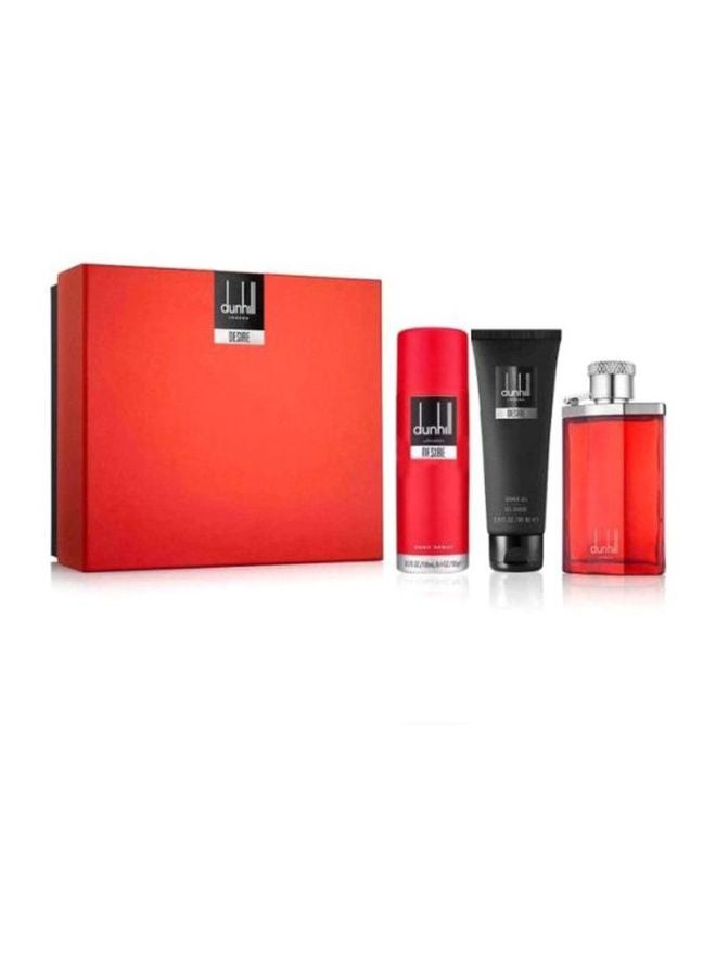 دانهيل طقم هدايا ديزاير EDT Spray 100, Shower Gel 90, Body Spray 195ملليلتر - Image 2