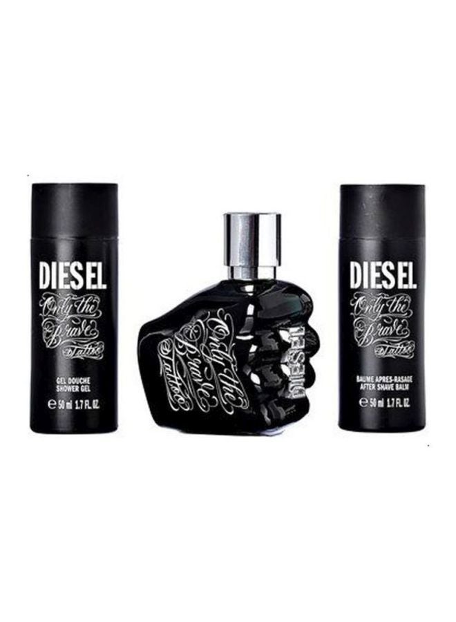 DIESEL - Only The Brave Tattoo Gift Set EDT 75 ml, Shower Gel 50 ml, Shaving Balm 75ml - Image 1