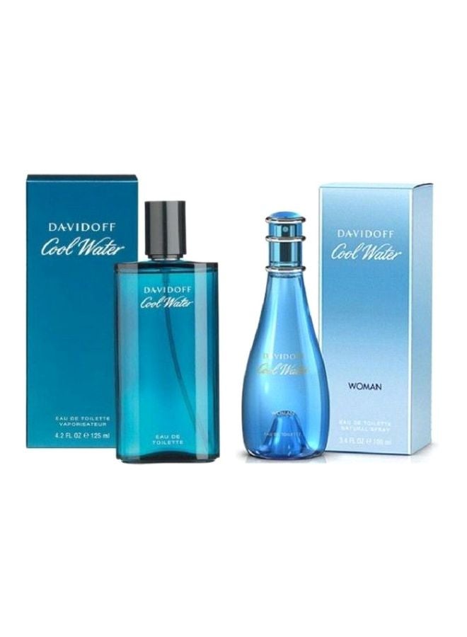 Davidoff - Set of Cool Water EDT Men And Cool Water  EDT Women Cool Water EDT Men 125 Ml, Cool Water EDT Women 100ml - Image 1