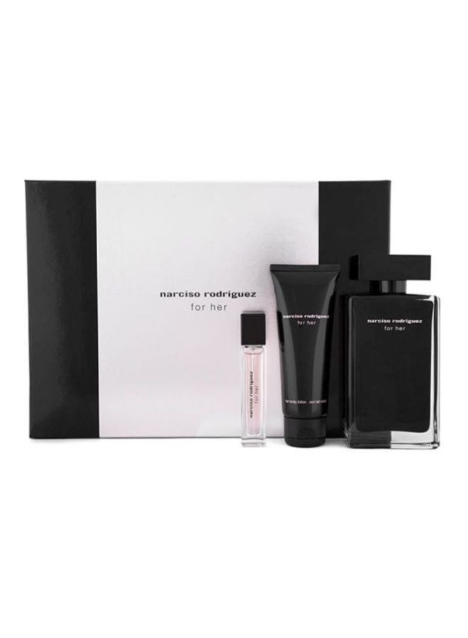 Narciso Rodriguez For Her Gift Set EDT 100 Ml, Mini EDT 10 Ml, Body Lotion 75ml - Image 2