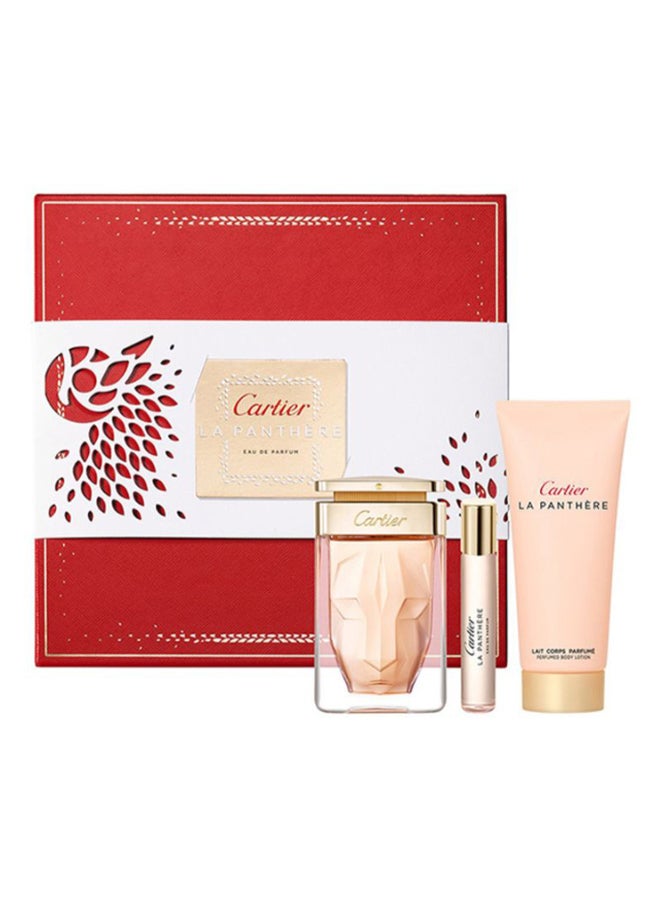 كارتييه طقم هدايا لا بانتير من كارتييه Eau De Parfum (75 ml), Shower Gel (100 ml) and Body Lotion (50 ml) - Image 1