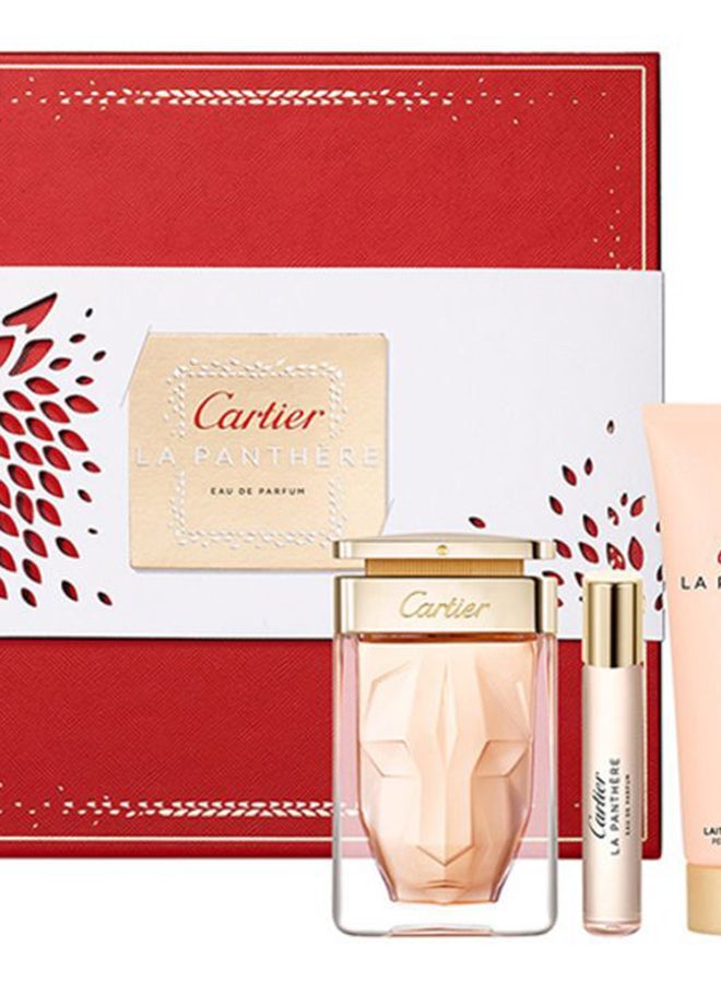كارتييه طقم هدايا لا بانتير من كارتييه Eau De Parfum (75 ml), Shower Gel (100 ml) and Body Lotion (50 ml) - Image 2