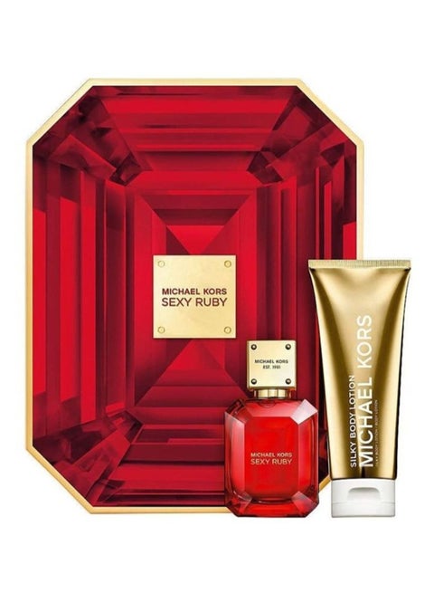 2-Piece S*xy Ruby Gift Set EDP Spray 50ml, Silky Body Lotion 50ml