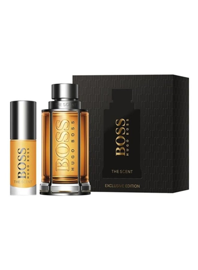 هوجو بوس طقم هدية ذا سينت EDT Spray 100ml, Travel EDT Spray 8ml - Image 1