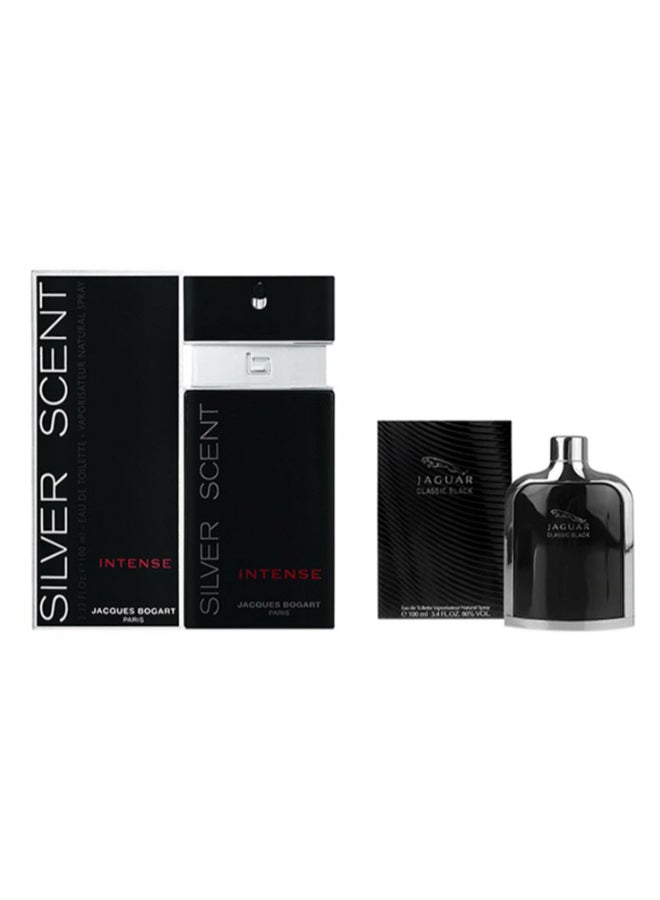 JAGUAR 2-Piece EDT Gift Set Classic Black EDT 100ml, Silver Scent EDT 100ml - Image 1
