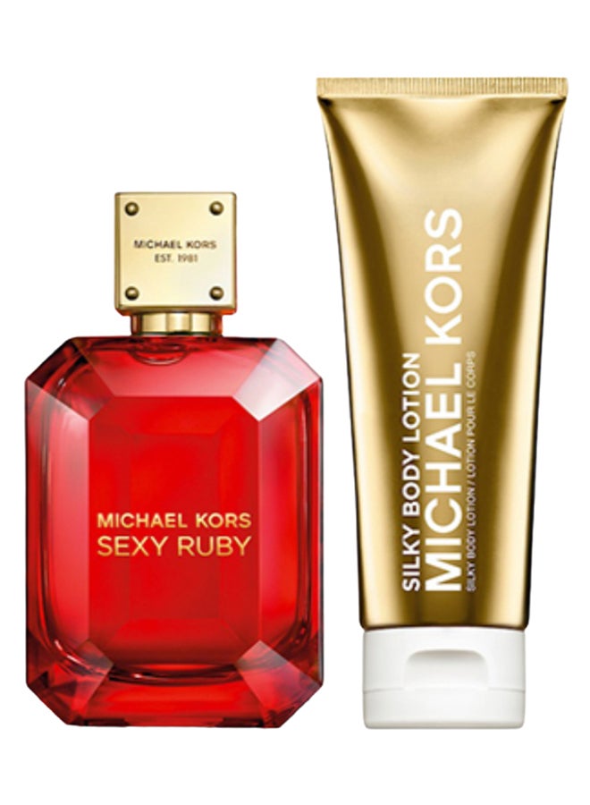 Michael Kors - 2-Piece S*xy Ruby Gift Set EDP Spray 50ml, Silky Body Lotion 50ml - Image 1