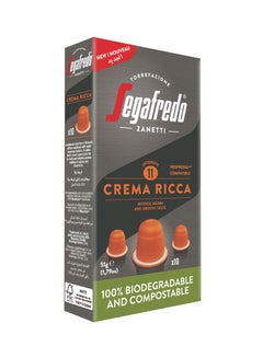 Segafredo Nespresso Compatible Capsules Crema Ricca 51grams  - Image 1