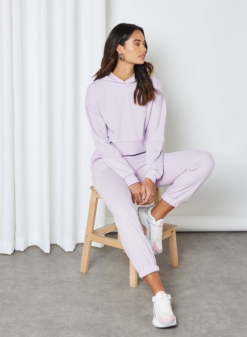 NOISY MAY - Solid Sweatpants Orchid Bloom - Image 1