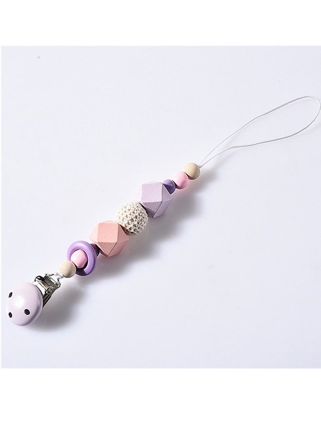 Wooden Pacifier With Clip