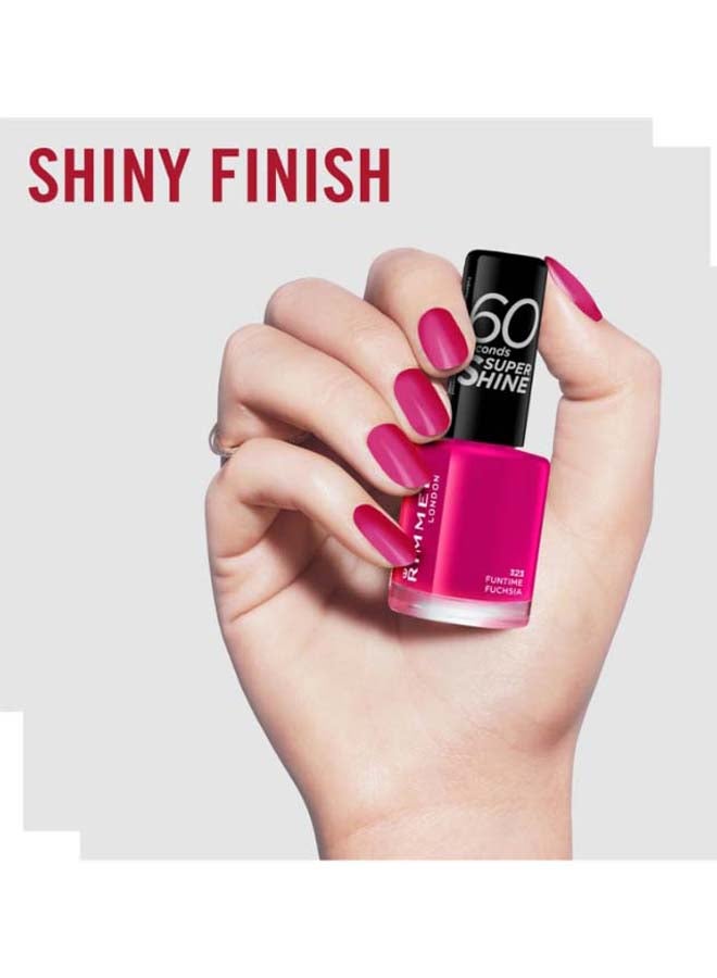 RIMMEL LONDON - 60 Seconds Super Shine Fun time Fuchsia - Image 1