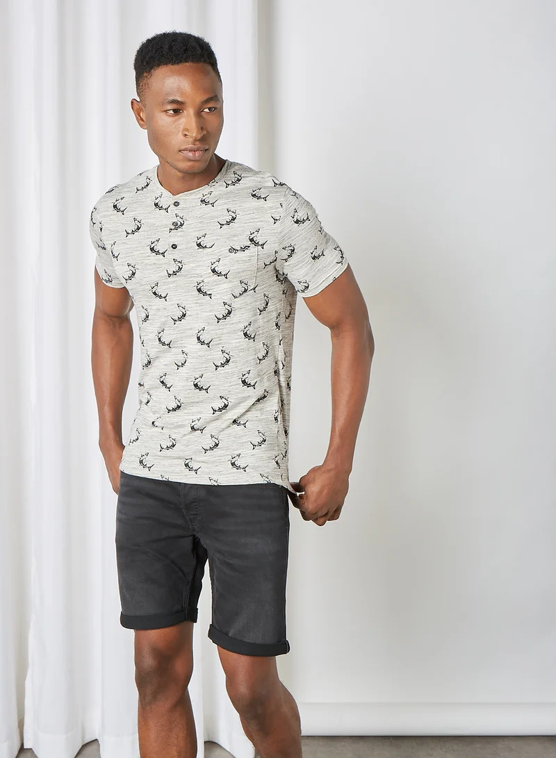 BRAVE SOUL Printed T-Shirt