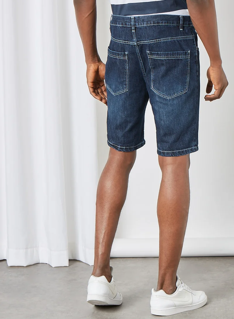 BRAVE SOUL Dark Wash Denim Shorts