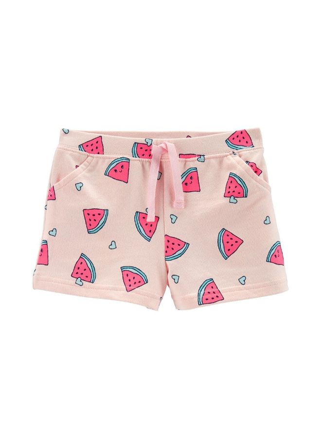 carter's Watermelon Pull-On French Terry Shorts Pink/Red/Blue