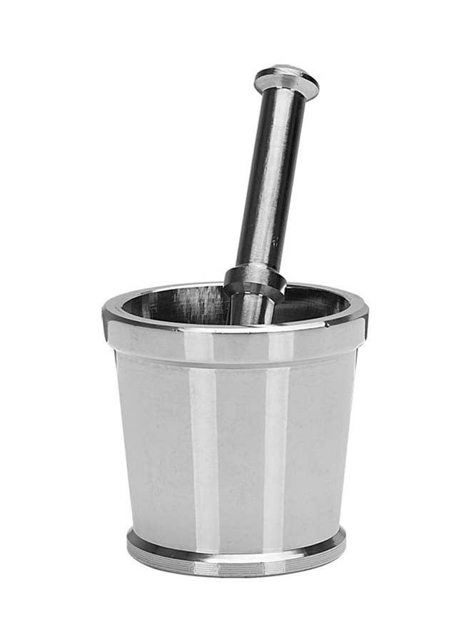 DELCASA Stainless steel Mortar And Pestle Jumbo Silver 