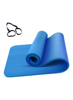 Generic 2-Piece Non-Slip Yoga Mat And Exercise Band Set 72x24inch 