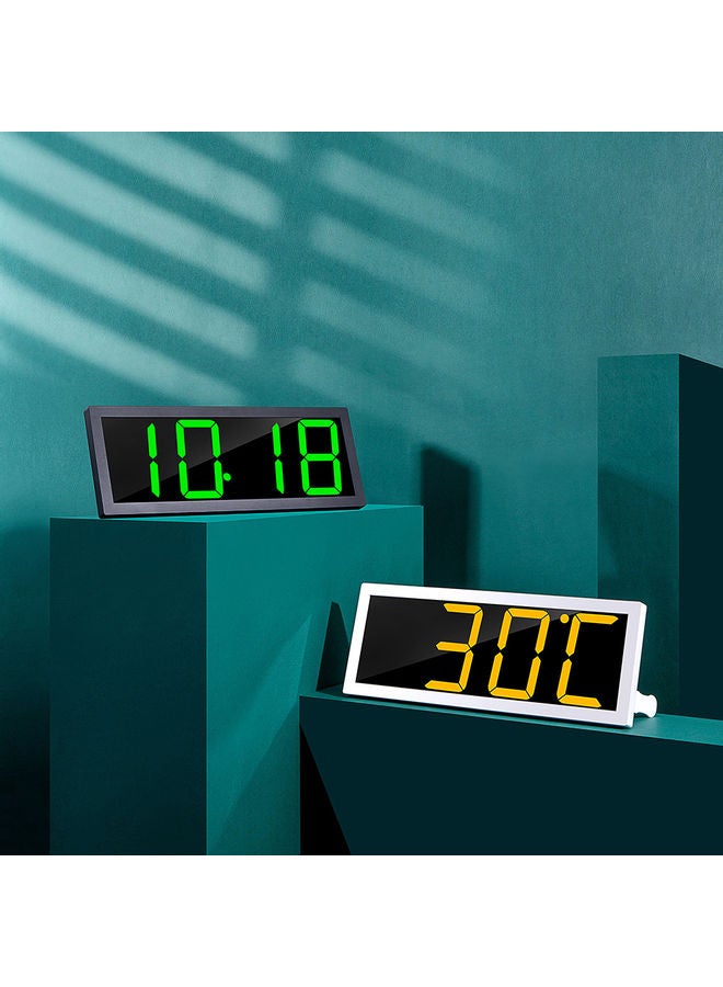Digital Desk Clock White/Black/Yellow 51x7.20x22cm - Image 3