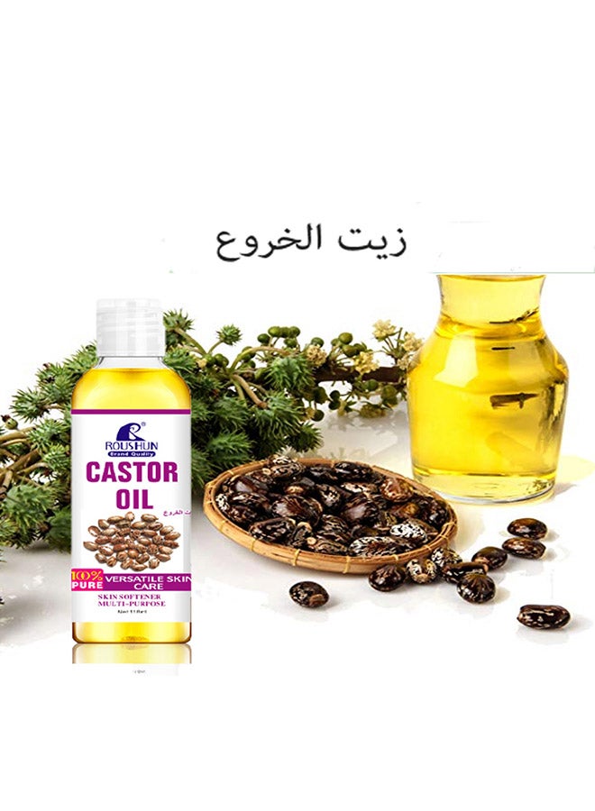 ROUSHUN Pure Versatile Skin Care Castor Oil 118ml - Image 3