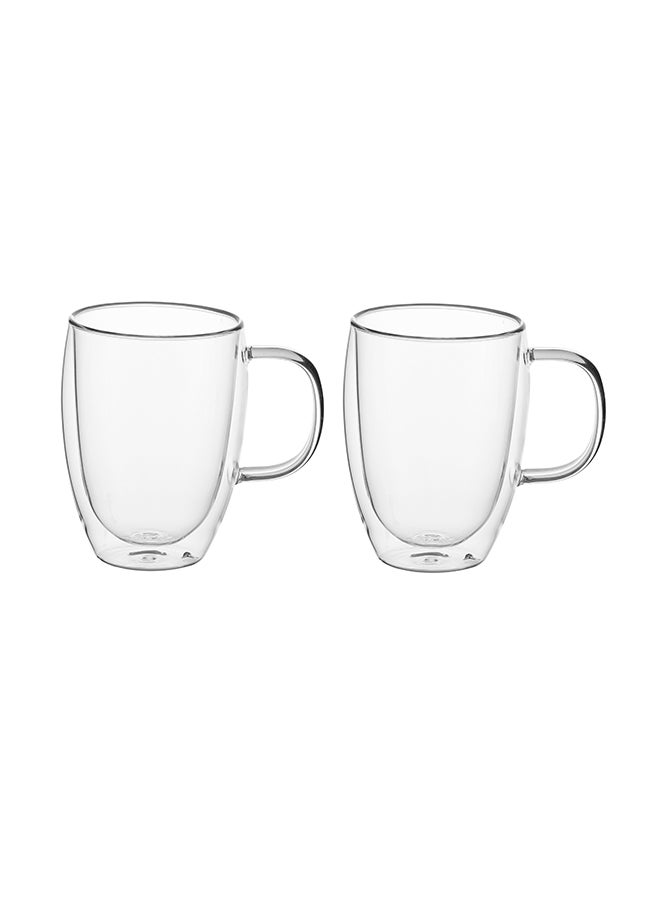 BLACKSTONE 2-Piece Double Wall Glass Tumbler Set Clear  - Image 1