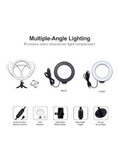 Trands Selfie Led Ring Light With Stand Black/White  - Image 3