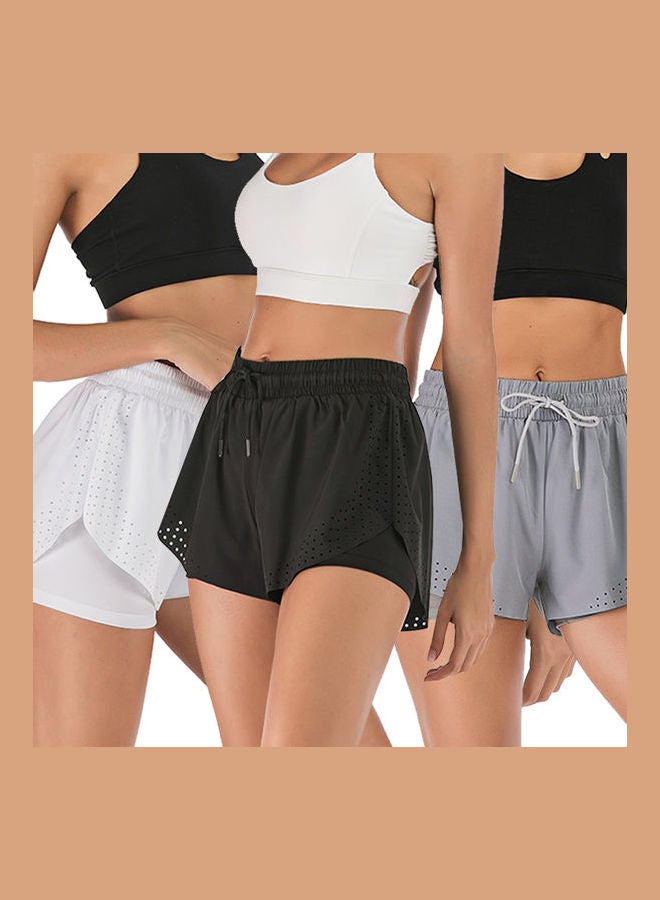 Comfortable Quick Dry Running Shorts Black  - Image 5