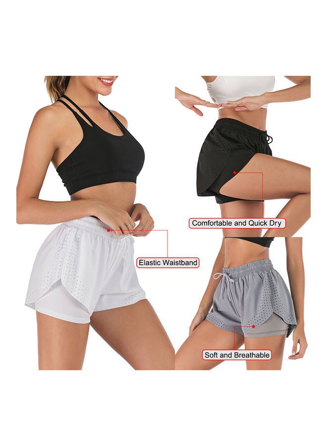 Generic - Comfortable Quick Dry Running Shorts White - Image 1