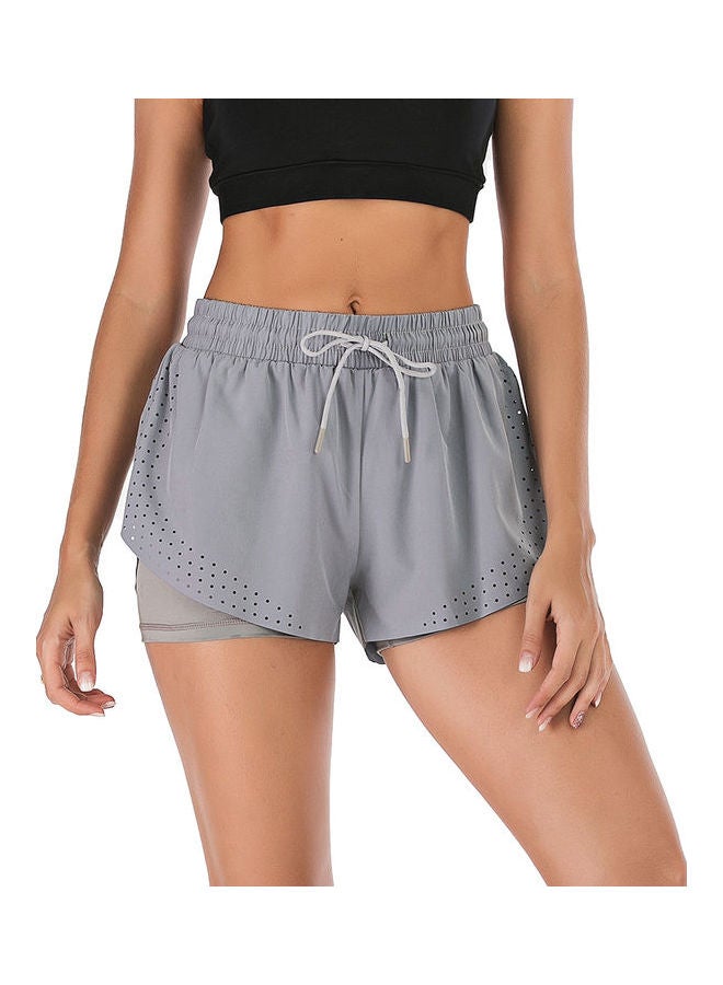 Comfortable Quick Dry Running Shorts Grey  - Image 1