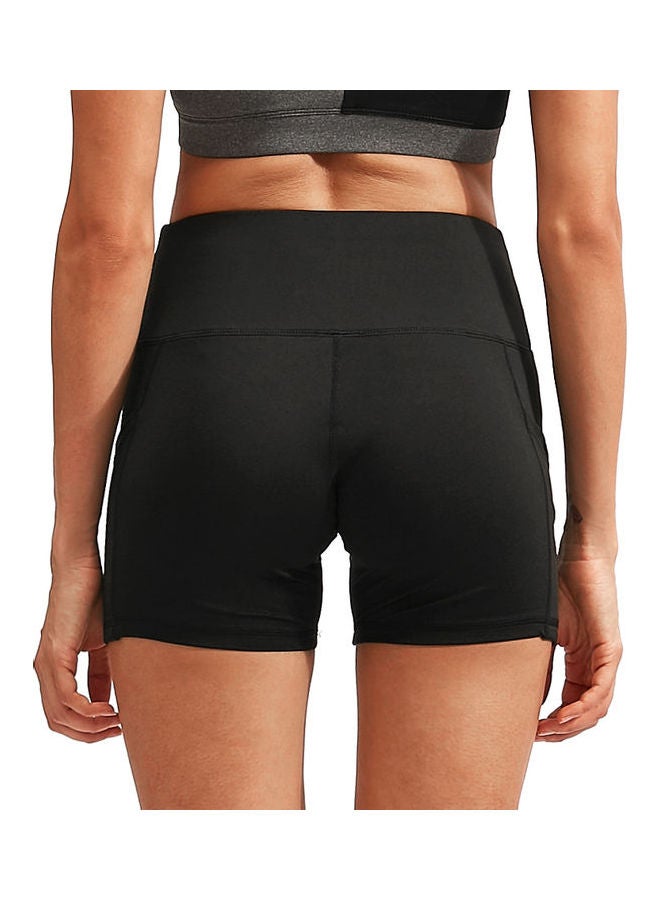 3 Pack High Waist Athletic Workout Yoga Shorts Blue/Black/Grey  - Image 2