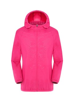 Quick Dry Sun Protection Hooded Jackets Pink