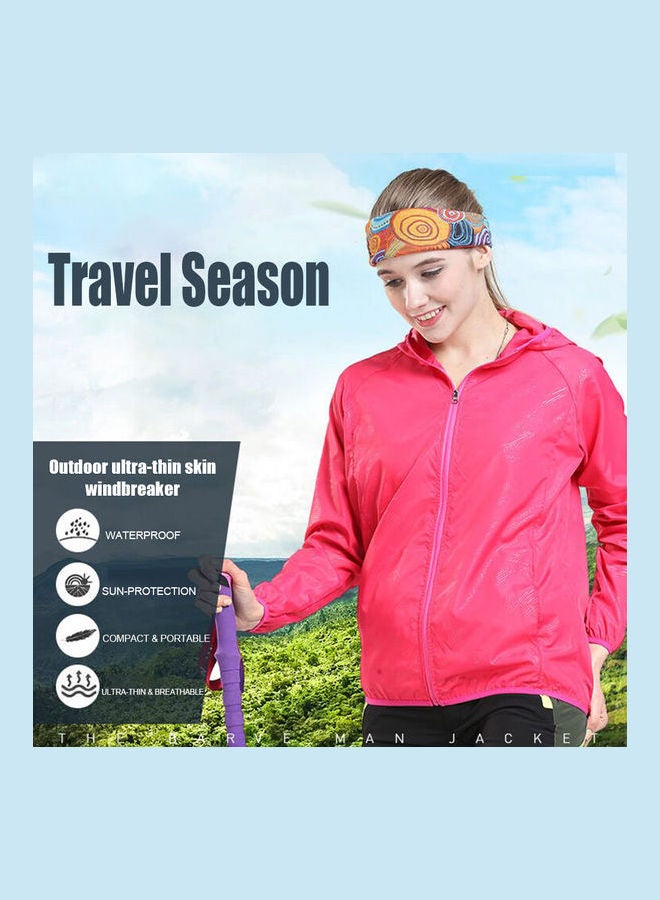 Generic - Quick Dry Sun Protection Hooded Jackets Pink - Image 1