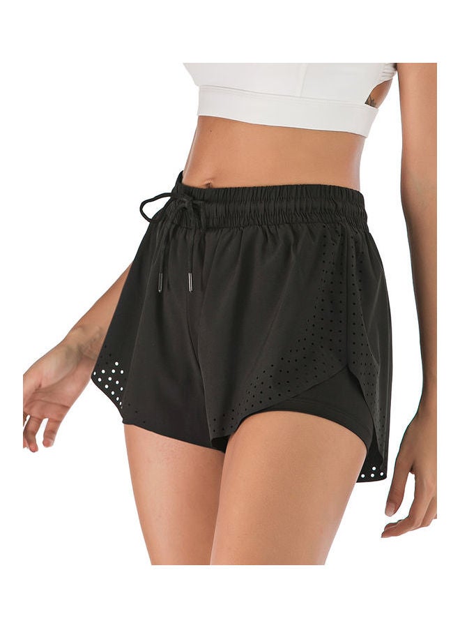 Comfortable Quick Dry Running Shorts Black  - Image 5